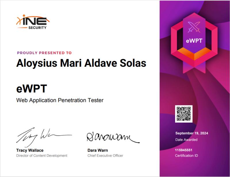 Web Application Penetration Tester (eWPT)